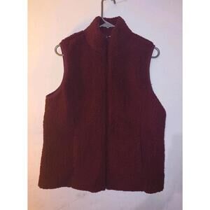 CALIA by Carrie Underwood Sherpa Vest Women’s Large 40×24 Magenta Sleeveless